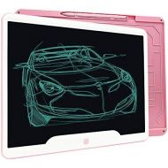 [아마존베스트]Richgv 15 Inch LCD Writing Tablet with Anti-Clearance Function and Pen, Digital Ewriter Graphic Tablets Writing Board Paperless Notepad Doodle Board (Pink)