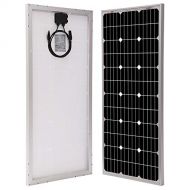 Richsolar 100 Watt 12 Volt Monocrystalline Solar Panel with MC4 Connectors 12 Volt Battery Charging RV, Boat, Off Grid (100W)