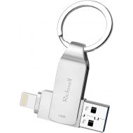 [아마존 핫딜] USB Flash Drive for iPhone Flash Drive 128GB Memory Stick USB 3.0 for iPad Thumb Drive Photo Stick 3in1 External Drive Richwell for Apple iPhone iPad iOS Mac Android and Computers