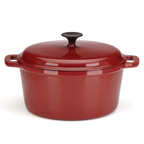 레녹스 Rick Bayless for Gorham Red Cast Iron 6 Quart Dutch Oven