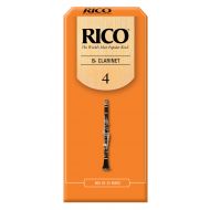 Rico Bb Clarinet Reeds, Strength 4.0, 25-pack