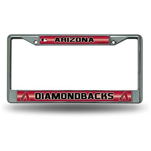  [아마존베스트]Rico MLB Bling Chrome License Plate Frame