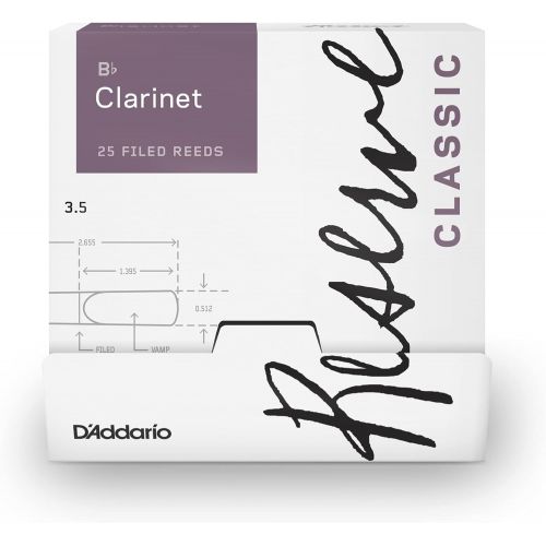  Rico Clarinet Reeds (DCT0135-B25)