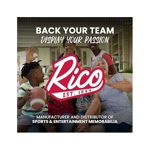  Rico Industries NFL unisex Die Cut 3-Piece Triple Spirit Sticker Sheet