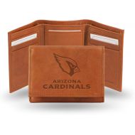 Rico Industries NFL Arizona Cardinals Embossed Leather Trifold Wallet, Tan