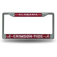 [아마존베스트]Rico NCAA Bling Chrome License Plate Frame with Glitter Accent