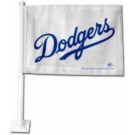 Rico Industries MLB Los Angeles Dodgers Car Flag (White)