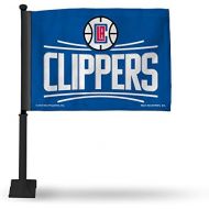 Rico Industries NBA Los Angeles Clippers Car Flag with Black Pole