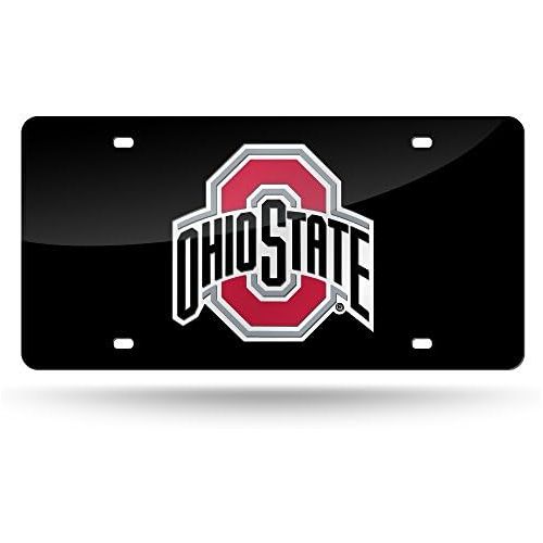  Rico Industries NCAA Ohio State Buckeyes Laser Inlaid Metal License Plate Tag