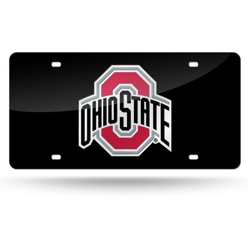  Rico Industries NCAA Ohio State Buckeyes Laser Inlaid Metal License Plate Tag