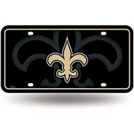 Rico Industries NFL New Orleans Saints Metal License Plate Tag, 6 x 12, Multicolor