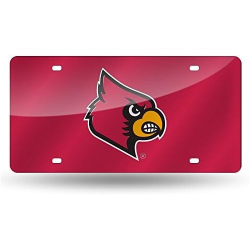  Rico Industries NCAA Louisville Cardinals Laser Inlaid Metal License Plate Tag