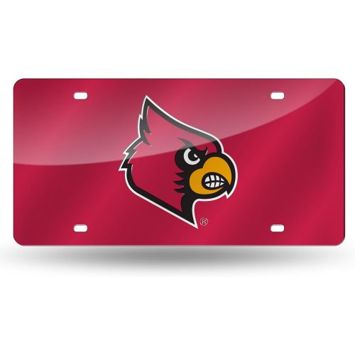  Rico Industries NCAA Louisville Cardinals Laser Inlaid Metal License Plate Tag