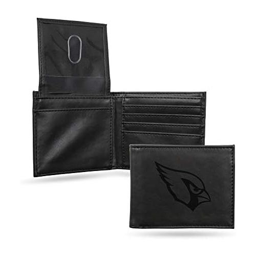  Rico Industries NFL Laser Engraved Billfold Wallet, Black