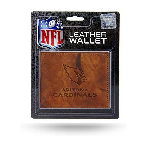  Rico Industries NFL Arizona Cardinals Embossed Leather Billfold Wallet with Man Made Interior