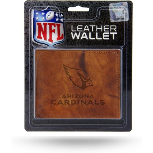  Rico Industries NFL Arizona Cardinals Embossed Leather Billfold Wallet with Man Made Interior