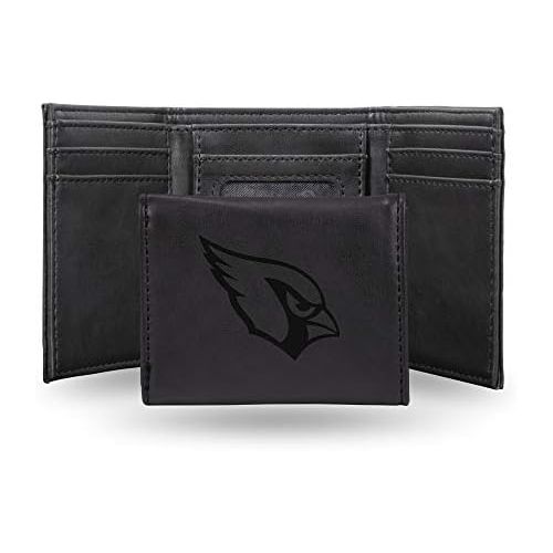  Rico Industries NFL Laser Engraved Tri-Fold Wallet, Black