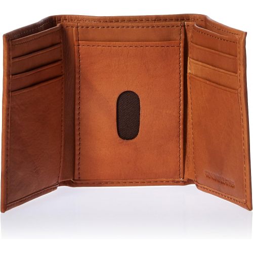  Rico Industries NFL Arizona Cardinals Embossed Leather Trifold Wallet, Tan
