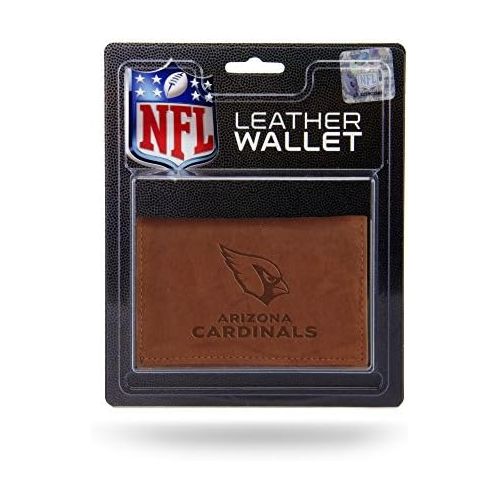  Rico Industries NFL Arizona Cardinals Leather Trifold Wallet with Man Made Interior