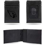 Rico Industries NFL Laser Engraved Front Pocket Wallet, Black