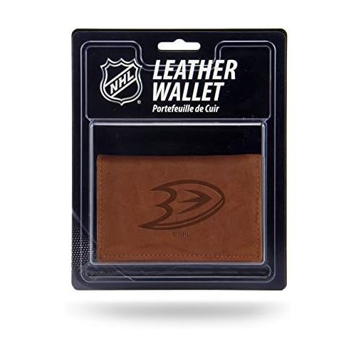  Rico Industries NHL Anaheim Ducks Leather Trifold Wallet with Man Made Interior