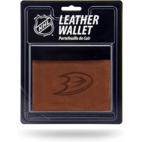  Rico Industries NHL Anaheim Ducks Leather Trifold Wallet with Man Made Interior