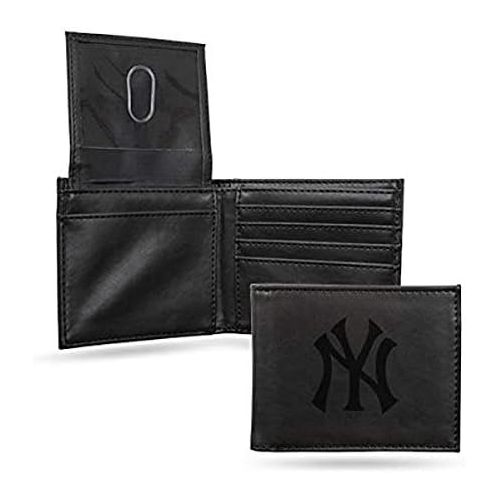  Rico Industries New York Yankees Black Leather/Manmade Billfold