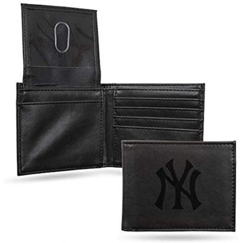  Rico Industries New York Yankees Black Leather/Manmade Billfold