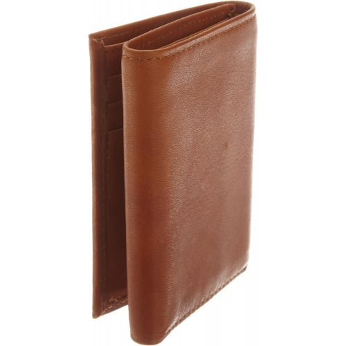  Rico Industries NCAA Alabama Crimson Tide Embossed Leather Trifold Wallet, Tan