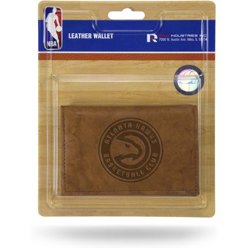  Rico Industries NBA Atlanta Hawks Leather Trifold Wallet with Man Made Interior