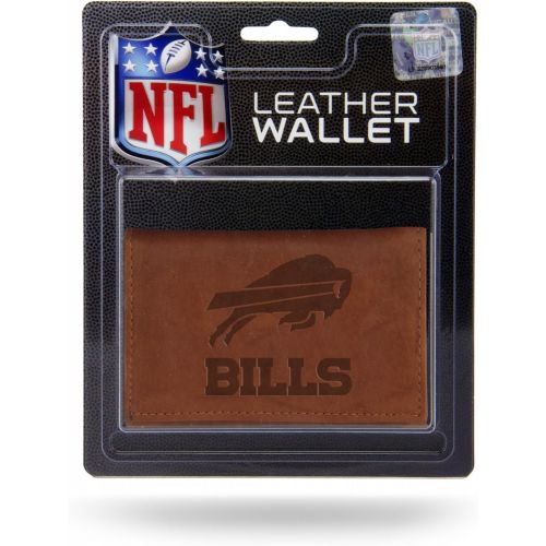  Rico Industries NFL Unisex NFL Leather Trifold Wallet with Man Made Interior