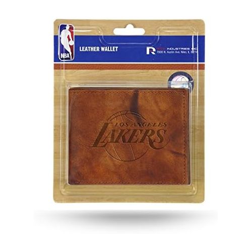  Rico NBA Los Angeles Lakers Embossed Leather Billfold Wallet with Man Made Interior