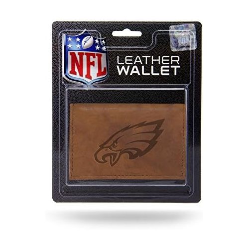  Rico Industries NFL Philadelphia Eagles Leather Trifold Wallet with Man Made Interior