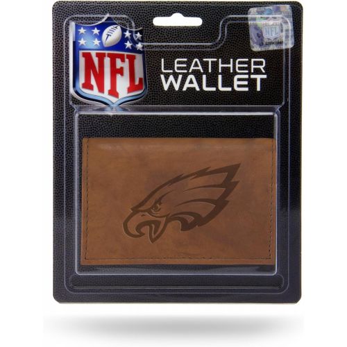  Rico Industries NFL Philadelphia Eagles Leather Trifold Wallet with Man Made Interior