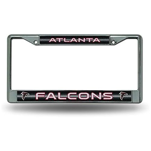  Rico NFL Bling Chrome License Plate Frame with Glitter Accent