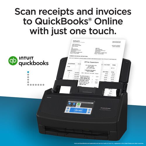  Ricoh ScanSnap iX1600 Receipt Edition Scanner (Black)