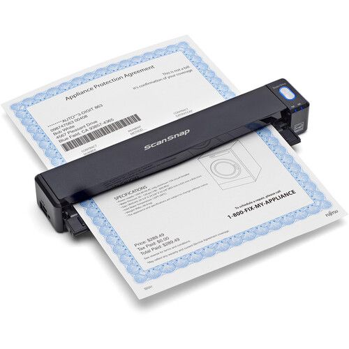  Ricoh ScanSnap iX100 Wireless Mobile Scanner (Black)