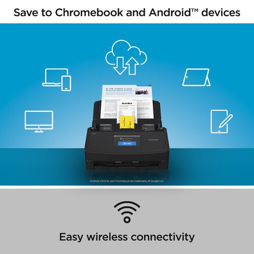  Ricoh ScanSnap iX1600 Chromebook Edition Network Personal Scanner (Black)