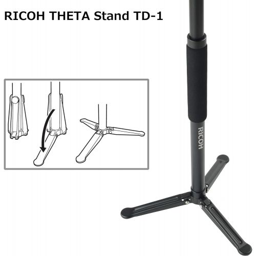  Ricoh Theta Stand TD-1 : Compact Stable and Versatile monopod Stand That is Compatible with All Theta Models. (910821)