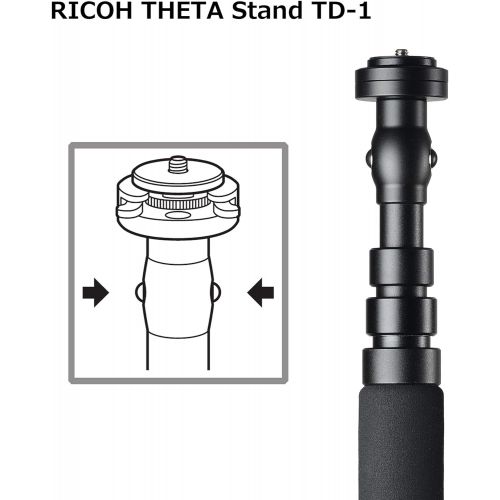  Ricoh Theta Stand TD-1 : Compact Stable and Versatile monopod Stand That is Compatible with All Theta Models. (910821)