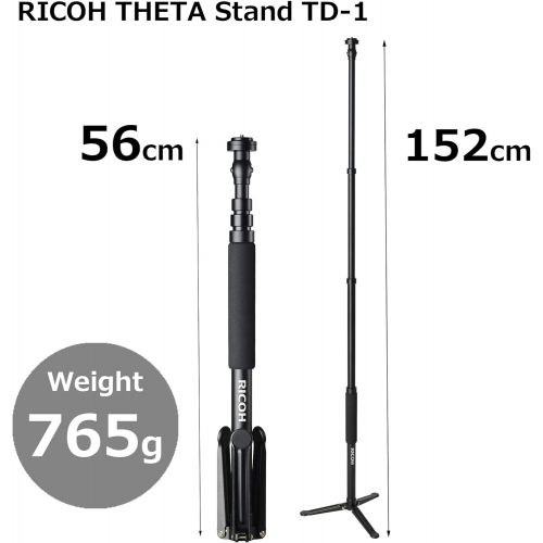  Ricoh Theta Stand TD-1 : Compact Stable and Versatile monopod Stand That is Compatible with All Theta Models. (910821)