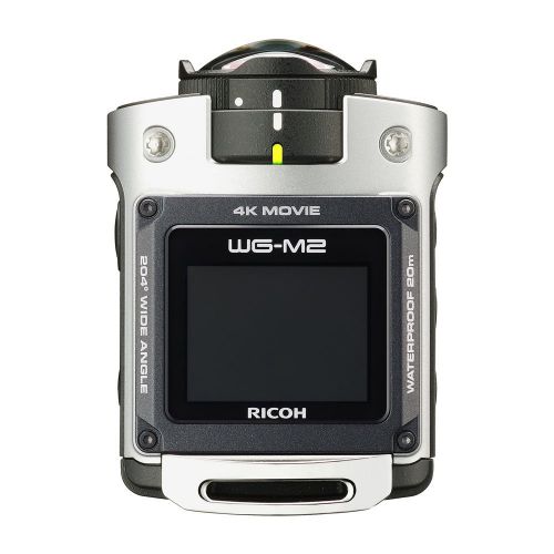  Ricoh RICOH waterproof action camera WG-M2 4K video super-wide-angle 204 degrees housing unnecessary waterproof 20m impact 2m 03813 (Silver) (International Model)