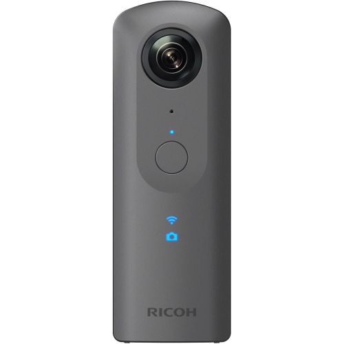  Ricoh Theta V 360-Degree Spherical 4K HD Digital Camera with Ricoh Selfie Stick, Video Editing Software Bundle