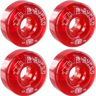 Ricta Wheels Super Crystals II Clear Red Skateboard Wheels - 53mm 99a (Set of 4)