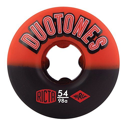  Ricta Skateboard Wheels Duo Tones 54mm Electros 98a (4 Pack) Cal 7 Bearing Combo