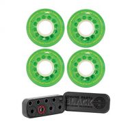 Ricta Skateboard Wheels 52mm Crystal Clouds Green 78a | Independent Genuine Parts Precision Skateboard Bearings - Black