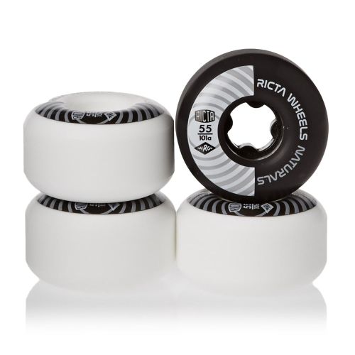  Ricta Pro Naturals 101a Skateboard Wheel 55mm White