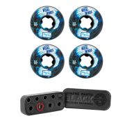 Ricta 52mm Whirlwinds Blue Black Swirl Skateboard Wheels 99a | Independent Black Precision 8mm Skateboard Bearings, Rings and Spacers