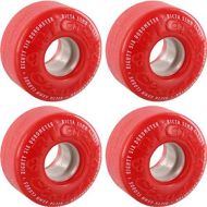 Ricta Wheels Clouds Red/White Skateboard Wheels - 55mm 86a (Set of 4)