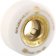 Ricta Wheels Nyjah Huston Chrome Core White / Gold Skateboard Wheels - 54mm 99a (Set of 4)